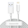 Pikkukuva 1 / 9: 2x USB-kaapeli Iphone Lightning-pikalataus Virransyöttö 1,5 m valkoinen