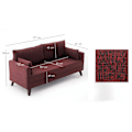 Miniatyrbillede 7 af 8: 2-Sæder Sofa Bella Sofa Til 2 Pr - Claret Rød