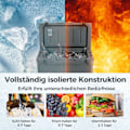 Miniatyrbild 1 av 5: 47L isolerad låda kylbox bärbar värmebehållare med flasköppnare och dräneringssystem 69 x 37 x 42 cm grå