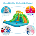 Pikkukuva 3 / 5: Bouncy Castle -vesipuisto kahdella liukumäellä kiipeilyseinä 400 x 361 x 255 cm (ilman puhallinta)