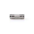 Miniatyrbillede 2 af 5: BNC-adapter | BNC Hun | BNC Hun | Nikkelplateret | 50 Ohm | Lige | Metal | Sølv | 10 stk. | Konvolut
