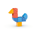 Pikkukuva 3 / 5: Geomag Magicube Shapes Animals Recycled 9 Pcs