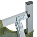 Miniatyrbillede 10 af 10: Campingseng, Enkeltseng, Feltseng Med Pude, Sammenklappelig Rejseseng Med Robust Stålstel, Bæreevne Op Til 120 Kg, Oxford Grøn