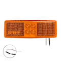 Pikkukuva 2 / 4: Sivuvalaisin 12/24V keltainen 110x40mm LED