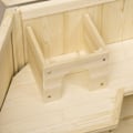 Miniatyrbillede 10 af 10: Smådyrsbur Gnaverbur Hamsterbur Med Ramp Rocker Musebur Tophængslet Bur Aftagelig Bundbakke Grantræ 115 X 60 X 55 Cm