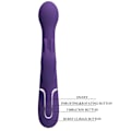 Miniatyrbillede 10 af 11: Pretty Love - Dejon Rabbit Vibrator 3 I 1 Multifunktion Lilla