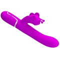 Miniatyrbillede 6 af 11: Pretty Love - Multifunktion Rabbit Vibrator 4 I 1 Butterfly Fuchsia