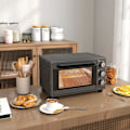 Pikkukuva 2 / 10: Miniuuni 21L 1400W 60 min Ajastin, pieni uuni 100°C-230°C säädettävällä lämpötilalla, miniuuni uunipellillä, ritilä, pöytäuuni ruostumatonta terästä,