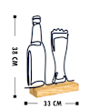 Pikkukuva 3 / 3: Decorative Object Beer - musta