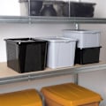 Miniatyrbillede 4 af 10: Opbevaringsboks med låg - Holdbar og organiserende i sort