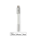 Pikkukuva 1 / 5: Lightning Sovitin | Apple Lightning 8-Pin | 3.5 mm naaras | Kullattu | 0.15 m | Pyöreä | Alumiini