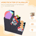 Miniatyrbillede 6 af 10: Pet Stairs Foldbar Kattetrappe/Hundetrappe Med 3 Trin Og Opbevaringsplads, Til Katte Og Hunde, Mdf, Sort, 40X54X48Cm
