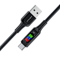 Miniatyrbild 4 av 7: USB-A - USB-C kabel 60W med display 1,2m svart