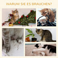 Miniatyrbild 7 av 10: Skrapstolpe Katt Träd Zebra Design Klättertunnel Jutestolpe Svart + Vit 93Cm