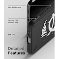 Miniatyrbillede 3 af 9: Holdbart etui og cover til Galaxy S22+ Onyx Design Graffiti sort