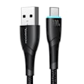Miniatyrbillede 6 af 9: Starry Series USB-A - USB-C kabel 100W 1m sort