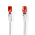 Pikkukuva 1 / 3: CAT6 Verkkokaapeli | RJ45 uros | RJ45 uros | U/UTP | 2.00 m | Pyöreä | PVC | Valkoinen | Label