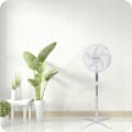 Miniatyrbillede 7 af 9: Gulvventilator med fjernbetjening – 3 hastigheder, oscillation, timer