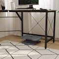 Miniatyrbillede 3 af 10: Fodstøtte Relax Fodstøtte Til Kontor, Højdejusterbar, Plast, Mørkegrå, 46X35Cm