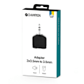 Miniatyrbild 2 av 2: Adapter 3,5mm hane - 2 x 3,5mm honor