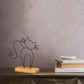 Miniatyrbillede 1 af 3: Dekorativ objekt kat - sort