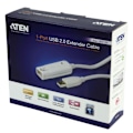 Pikkukuva 3 / 3: Aktiivinen USB 2.0 Jatkokaapeli USB A Uros - USB A Naaras 12 m Valkea