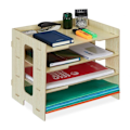 Miniatyrbillede 1 af 7: Postkasse i MDF med 3 rum