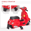 Miniatyrbild 7 av 10: Vespa Elmotorcykel Barnmotorcykel Elfordon 18-36 Månader 3 Km/H Led-Ljusljud Pp Plast Metall Röd 66,5 X 38 X 52 Cm