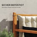 Miniatyrbillede 7 af 10: 3 personers bænkhynde 180x110x8 cm bænkhynde med stropper, sædehynde, udendørs/indendørs stolehynde, sædehynde, sædehynde, bænkhynde til havemøbler, v