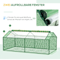 Miniatyrbild 6 av 10: Folieväxthus Med Fönster Växthustomathus Kallstomme 180 X 90 X 70 Cm Grön