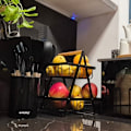 Miniatyrbillede 3 af 9: Ruhhy 24265 to-lags frugt/grøntsagskurv