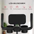 Miniatyrbillede 8 af 10: Liggende ergometer til hjemmemotionscykel med magnetisk modstand, LCD-skærm, siddende ergometer med justerbart sæde og håndtag, tabletholder, flaskeho