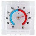 Miniatyrbild 1 av 10: Kvadratisk bimetallisk termometer för fönster, -50°C till +50°C