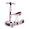 Miniatyrbild 2 av 9: Tre-hjulig Sparkcykel Ricokids Cubi - Rosa