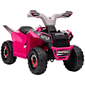 Miniatyrbillede 10 af 10: Elektrisk Børne-Quad, Mini-El-Quad Med Frem- Og Bakfunktion, 6 V Elbil Til Børn 1,5-3 År, 2,5 Km/T, Pink