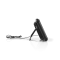 Miniatyrbild 6 av 9: Digital klockradio | LED Display | 1x 3.5 mm Audio Input | Tidsprojektion | AM / FM | Snooze-funktion | Sov timer | Antal alarm: 2 | Svart