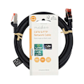 Miniatyrbillede 3 af 3: Kat 6 kabel | RJ45 Han | RJ45 Han | S/FTP | 2.00 m | Runde | LSZH | Sort | Label