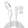 4Smarts Gravitycord Usb-C/A 540° Magnetic Cable 100W, 1,8M - White