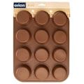 Miniatyrbillede 4 af 5: Silikoneform til 12 muffins, non-stick og nem at bruge