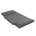 Miniatyrbillede 1 af 10: Gulvstol 2-i-1 Gulv Sovesofa Sovesofa 13 Positioner Justerbart ryglæn til stue Linned 100 x 71 x 54 cm Grå