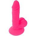 Miniatyrbillede 8 af 10: Diversia - Fleksibel Vibrerende Dildo Pink 17 Cm -O- 3,3 Cm