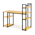 Miniatyrbillede 3 af 9: Computer skrivebord loft bord hylder lys eg