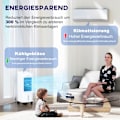 Miniatyrbild 9 av 10: 3 i 1 mobil luftkonditionering med befuktning Vattenkylning, automatisk oscillerande 7L luftkonditionering med 7,5h timer, 3 hastigheter 65W luftkylar