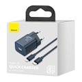 Pikkukuva 5 / 9: Super Si 1C nopea USB-C 20W PD-laturi + kaapeli iPhonelle Lightning 1m blue