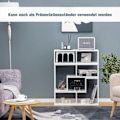 Miniatyrbillede 5 af 5: 3-delt tv-skab i træ til tv op til 65" Frit kombinerbar tv-stander hvid