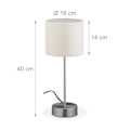 Miniatyrbillede 4 af 9: Sengelampe med touch funktion