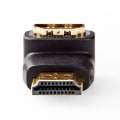 Pikkukuva 3 / 8: HDMI™ -sovitin | HDMI™ liitin | HDMI™ Ulostulo | Kullattu | Kulma, 90 ° | ABS-Muovi | Musta | 1 kpl | Laatikko