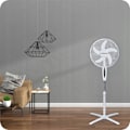 Miniatyrbillede 5 af 9: Gulvventilator med fjernbetjening – 3 hastigheder, oscillation, timer