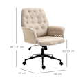 Miniatyrbillede 4 af 10: Drejestol Kontorstol Højdejusterbar Ergonomisk Rocker Funktion Skum