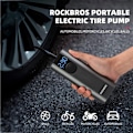 Pikkukuva 5 / 6: Sähköpumppu polkupyörän moottori autopallo 10 bar LED-näytöllä + USB-C kaapeli, musta